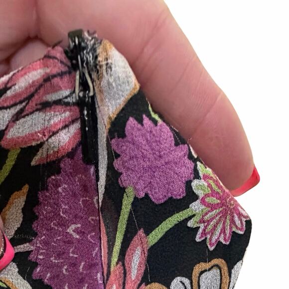 VTG Spenser Jeremy 100% Silk Skirt SZ 6 Floral Lace Fairy Whimsigoth Romantic - Picture 9 of 14